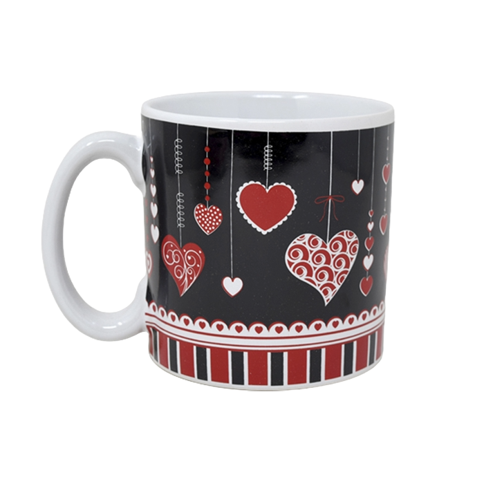 Mug 13oz String Of Hearts (Taza de Porcelana)