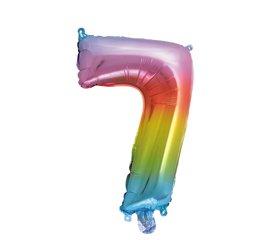 34´ Rainbow Foil Balloon 7 (Globos Metalicos)